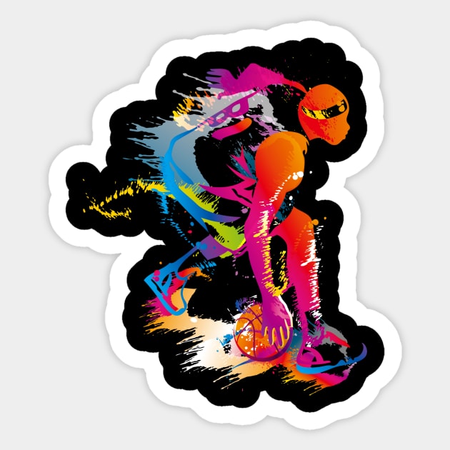 Basketball Player Sticker by I-Heart-All